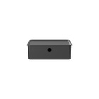 Cesto Plástico Preto Flow com Tampa 8,2L 34x27x9cm OU
