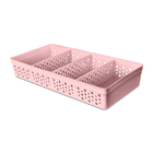 Cesto Plástico Rosa 5,5x17x34cm Usual Utilidades