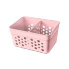 Cesto Plástico Rosa 5,5x8,5x11,5cm Usual Utilidades