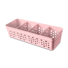 Cesto Plástico Rosa 5,5x8,5x23cm Usual Utilidades