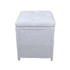 Cesto Pufe 40x40x48cm - Branco