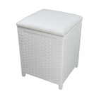 Cesto Pufe Em Fita 35x35x48cm - Branco