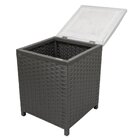 Cesto Pufe Em Fita 35x35x48cm - Grafite