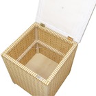 Cesto Pufe Em Fita 35x35x48cm - Wheat