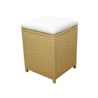 Cesto Pufe Em Fita 35x35x48cm - Wheat