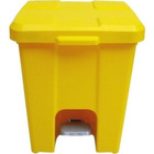 Cesto Quadrado Com Pedal 15 Litros P15 Amarelo