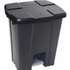 Cesto Quadrado Com Pedal 15 Litros P15 Preto