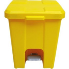 Cesto Quadrado Com Pedal 15 Litros P15 Vermelho Branco