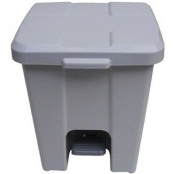 Cesto Quadrado Com Pedal 15l (p15) Cinza