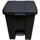 Cesto Quadrado Com Pedal 15l (p15) Cinza