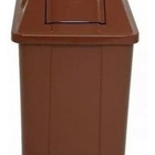 Cesto Quadrado Com Tampa Vai E Vem 100 Litros Vermelho