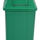 Cesto Quadrado Com Tampa Vai E Vem 100 Litros Vermelho