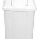 Cesto Quadrado Com Tampa Vai E Vem 60 Litros Branco
