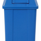 Cesto Quadrado Com Tampa Vai E Vem 60 Litros Branco