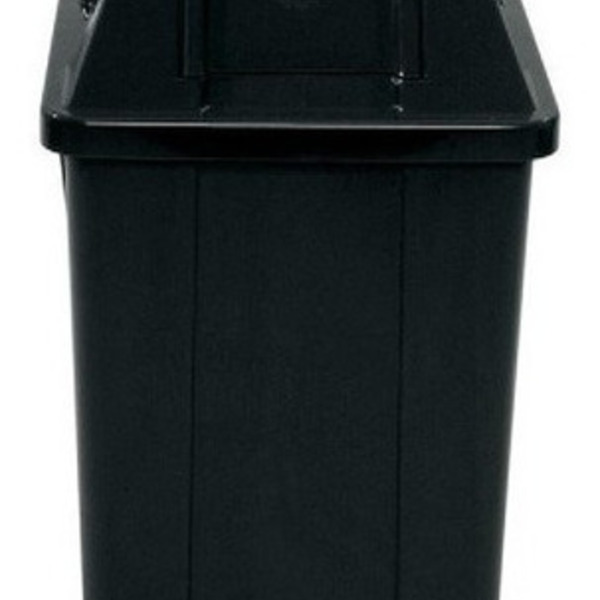 Cesto Quadrado Com Tampa Vai E Vem 60 Litros Branco