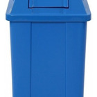 Cesto Quadrado Com Tampa Vai E Vem 60 Litros Branco