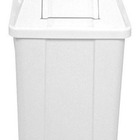 Cesto Quadrado Com Tampa Vai E Vem 60 Litros Laranja