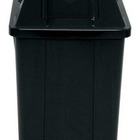 Cesto Quadrado Com Tampa Vai E Vem 60 Litros Laranja