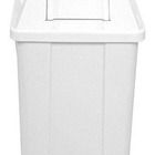 Cesto Quadrado Com Tampa Vai E Vem 60 Litros Preto