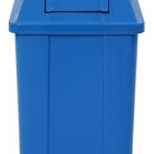 Cesto Quadrado Com Tampa Vai E Vem 60 Litros Verde