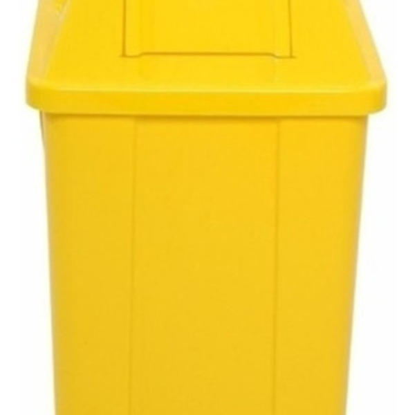 Cesto Quadrado Com Tampa Vai-vem 100 Litros