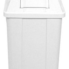 Cesto Quadrado Com Tampa Vai-vem 100 Litros Amarelo