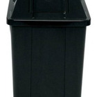 Cesto Quadrado Com Tampa Vai-vem 100 Litros Amarelo