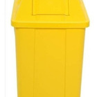 Cesto Quadrado Com Tampa Vai-vem 100 Litros Verde