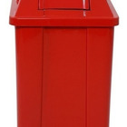 Cesto Quadrado Com Tampa Vai-vem 25l (q25) Azul