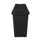 Cesto Quadrado Com Tampa Vai-vem 25l (q25) Preto