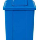 Cesto Quadrado Com Tampa Vai-vem 25l (q25) Preto