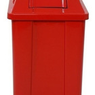 Cesto Quadrado Com Tampa Vai-vem 25l (q25) Vermelho