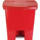 Cesto Quadrado Lixeira De 30 Litros Da Jsn Vermelho Branco