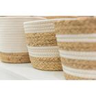 Cesto Redondo 24x24x19cm Nature Stripes - Yoi