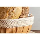 Cesto Redondo 34x16cm C/ Borda De Renda Paperwood - Yoi