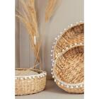 Cesto Redondo Fibras Folk 25x28x8cm - Yoi