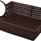 Cesto Retangular África Com Alça Oval Média - Mimo Style