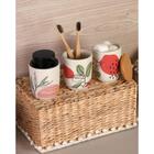 Cesto Retangular Fibras Folk 27x17x12cm - Yoi