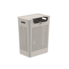Cesto Roupa de Plástico Bege com Alças 55x42cm OU