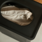 Cesto Roupa de Plástico Preto com Alças 50x37cm OU