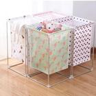 Cesto Roupa Suja Lavanderia Inox Desmontavel Portatil Quarto