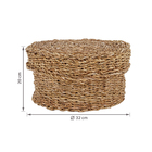 Cesto Seagrass Bege Carajas 20L 32x32x20cm Mek