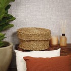 Cesto Seagrass Bege Carajas 20L 32x32x20cm Mek