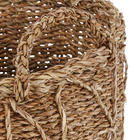Cesto Seagrass Bege Caubi 27,6L 32x32x27cm Mek