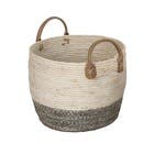 Cesto Seagrass Bege Elegance 29,4L 33x33x27cm Mek