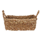 Cesto Seagrass Bege Irai 6,1L 28x20x11cm Mek