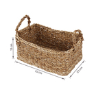 Cesto Seagrass Bege Irai 11,2L 32x23x13cm Mek