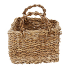 Cesto Seagrass Bege Irai 11,2L 32x23x13cm Mek