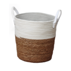 Cesto Seagrass Bege Philippe 22,3L 26x26x33cm Mek