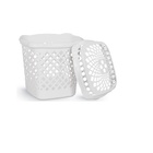 Cesto Telado Branco Com Tampa 32l